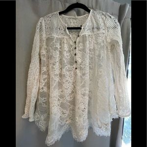 Anthropologie Lace Top